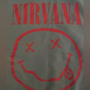Unisex NIRVANA sweatshirt// size Large // very cool